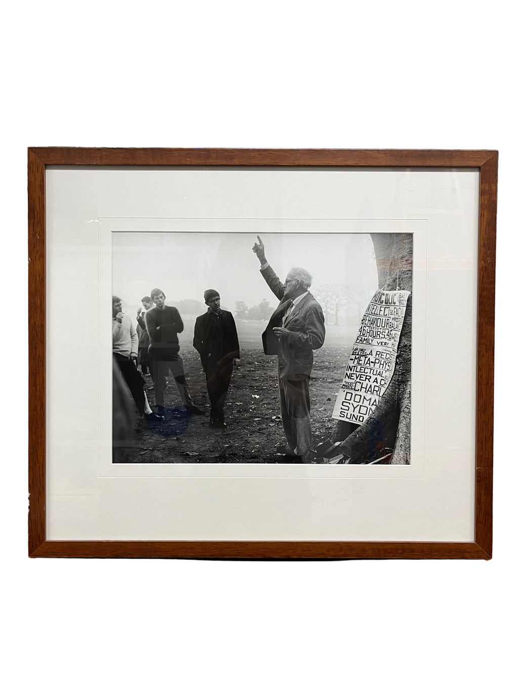 'Protest Gathering IIII' - Framed Black and White Photograph