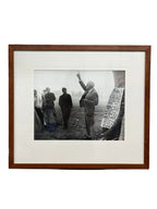'Protest Gathering IIII' - Framed Black and White Photograph