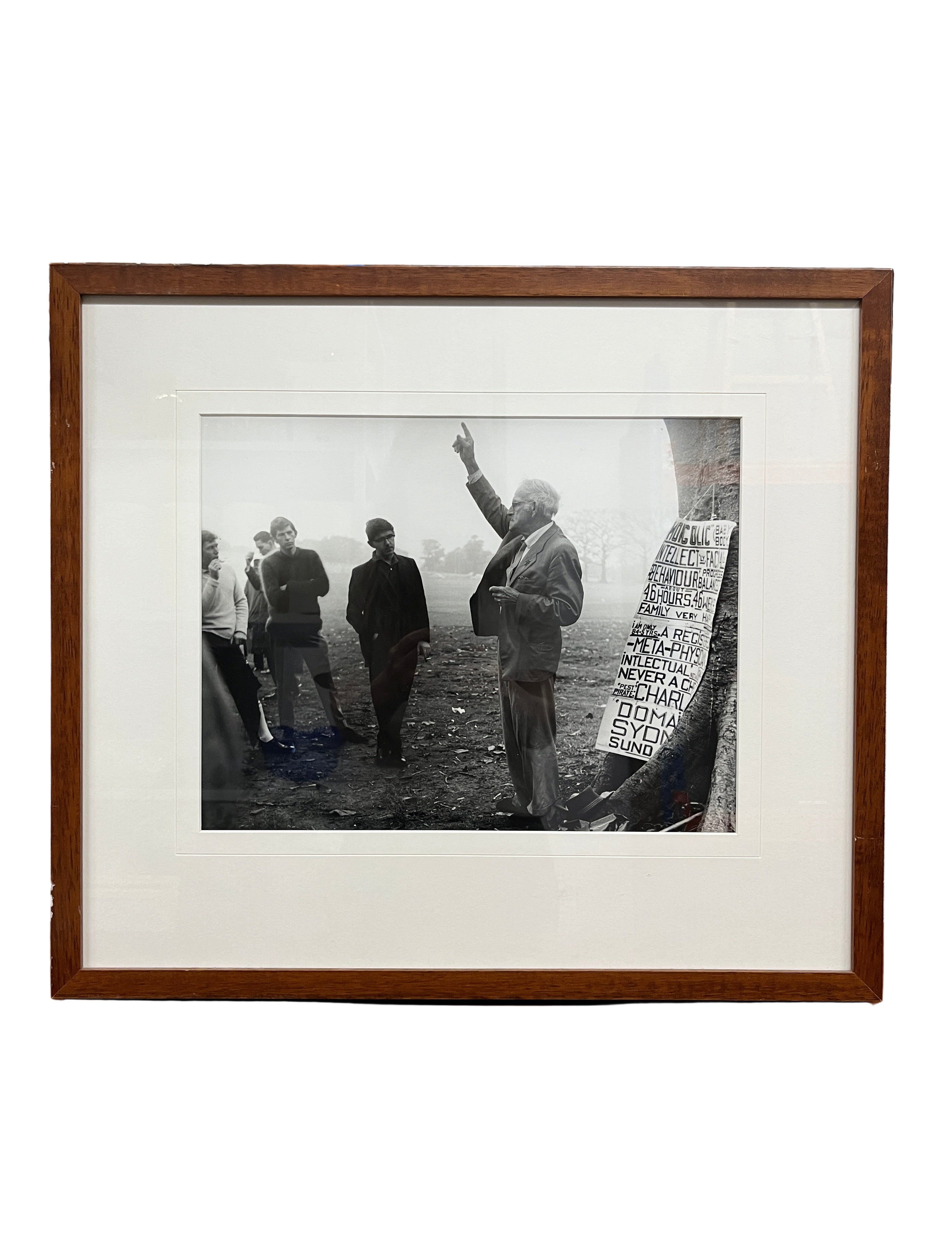 'Protest Gathering IIII' - Framed Black and White Photograph