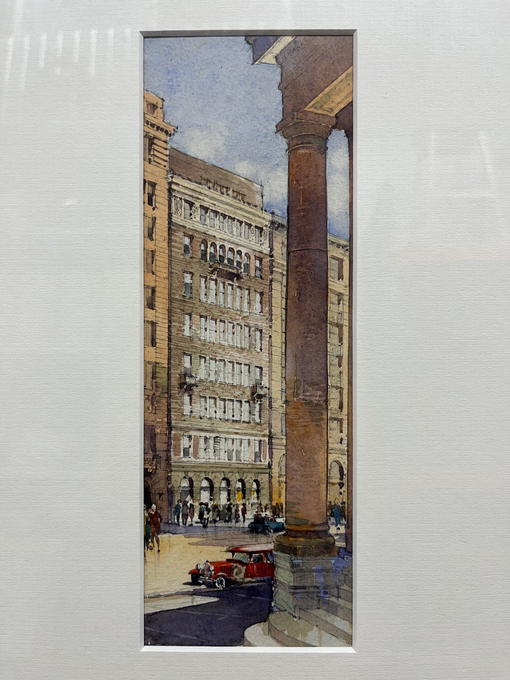 Grand City - Framed Watercolour