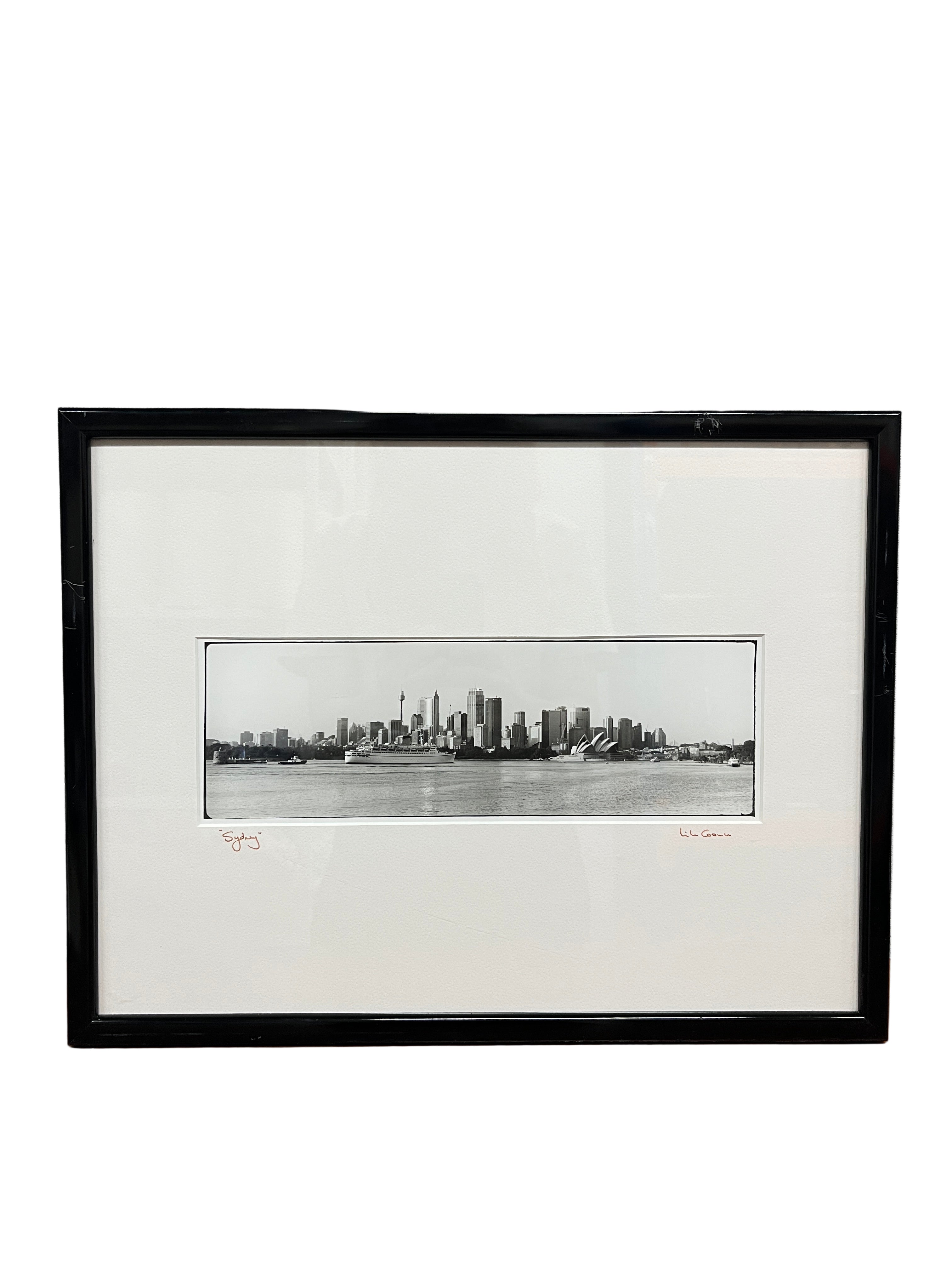 'Sydney' - Black and White Signed Framed Photograph