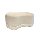 Boucle Cream Ottoman