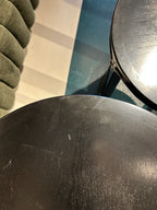Black Wood Nesting Side Tables Set