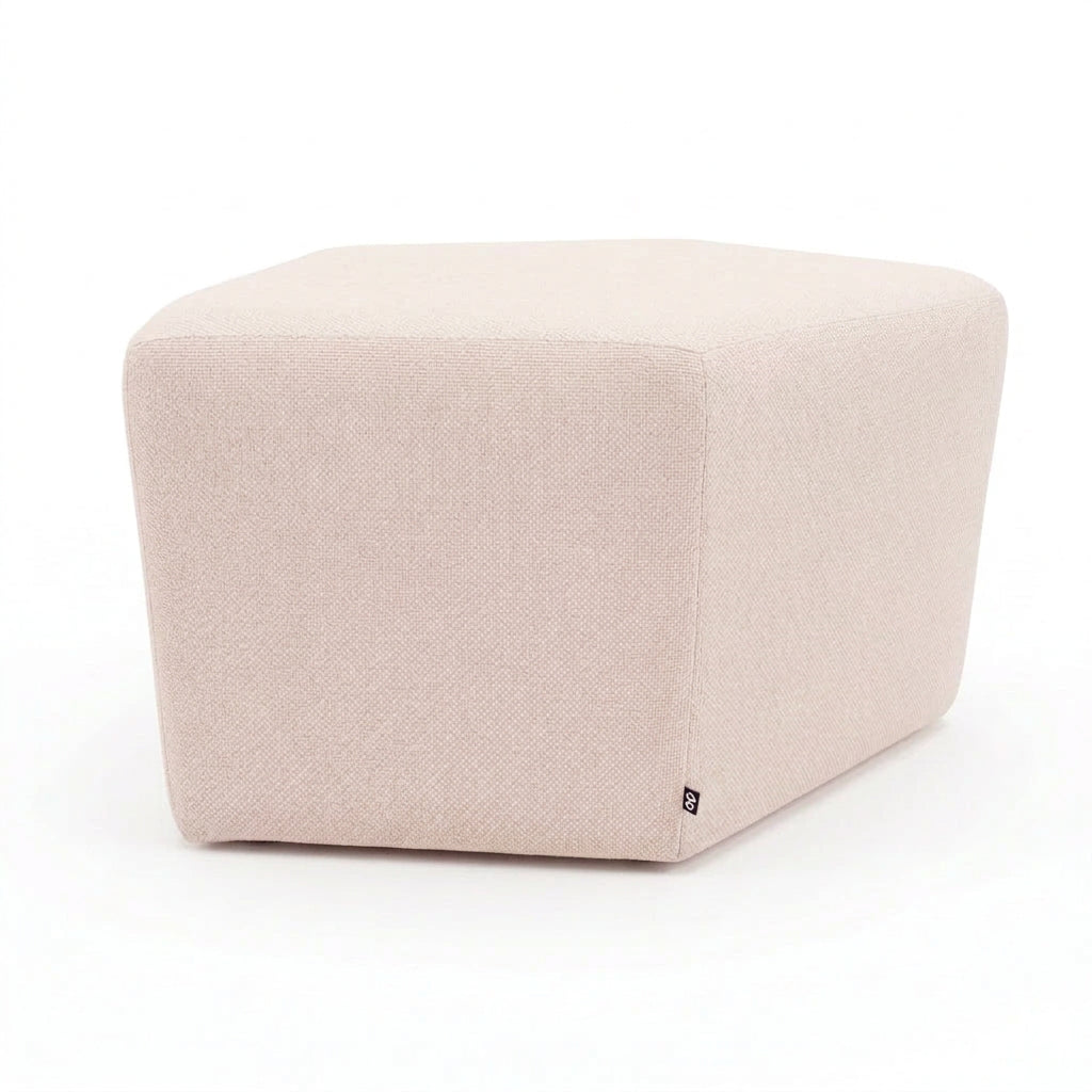 DE Pink Ottoman - Pentagonal