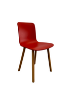 Vitra, HAL Wood Chair by Jasper Morison - Red
