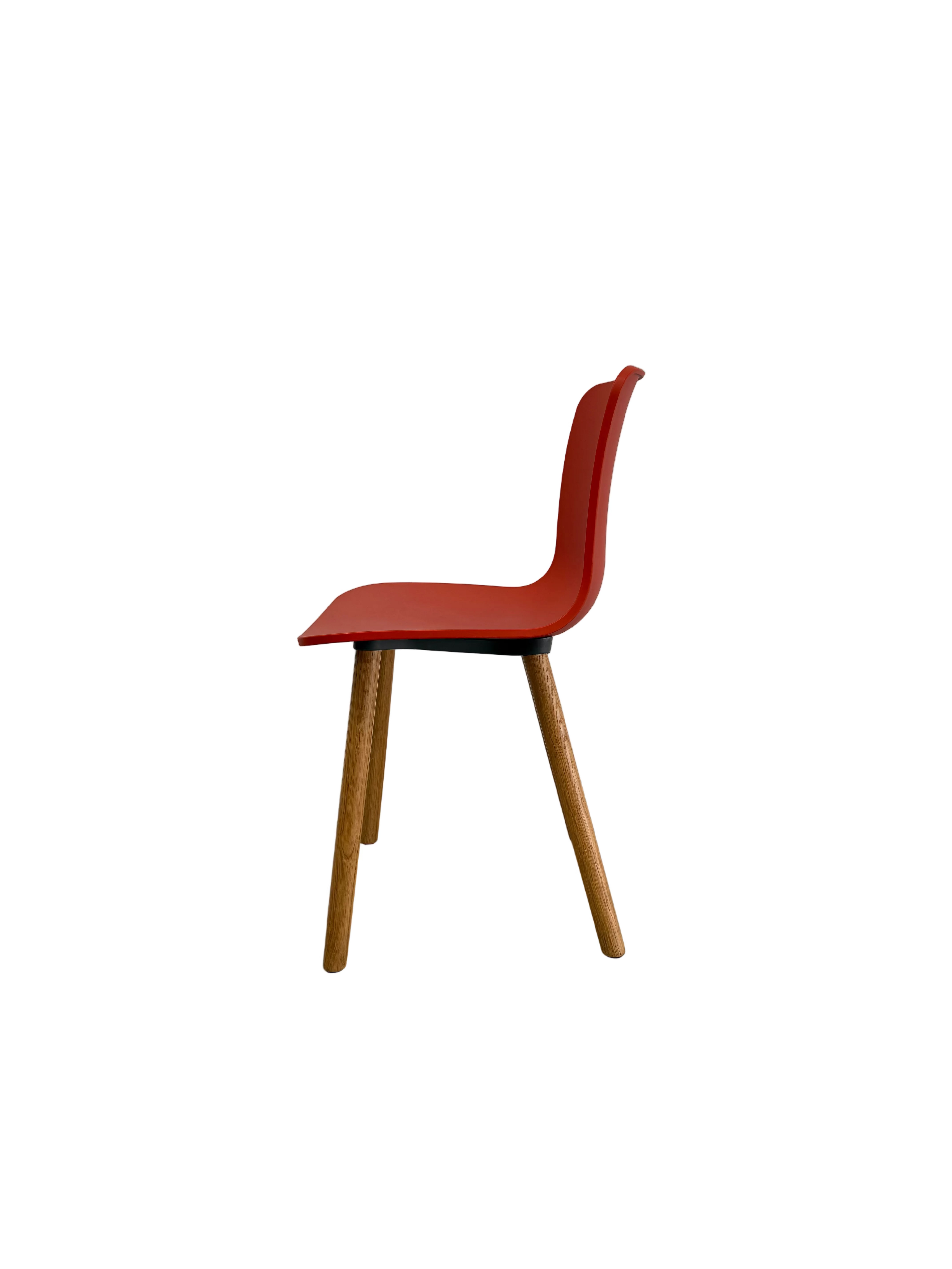 Vitra, HAL Wood Chair by Jasper Morison - Red