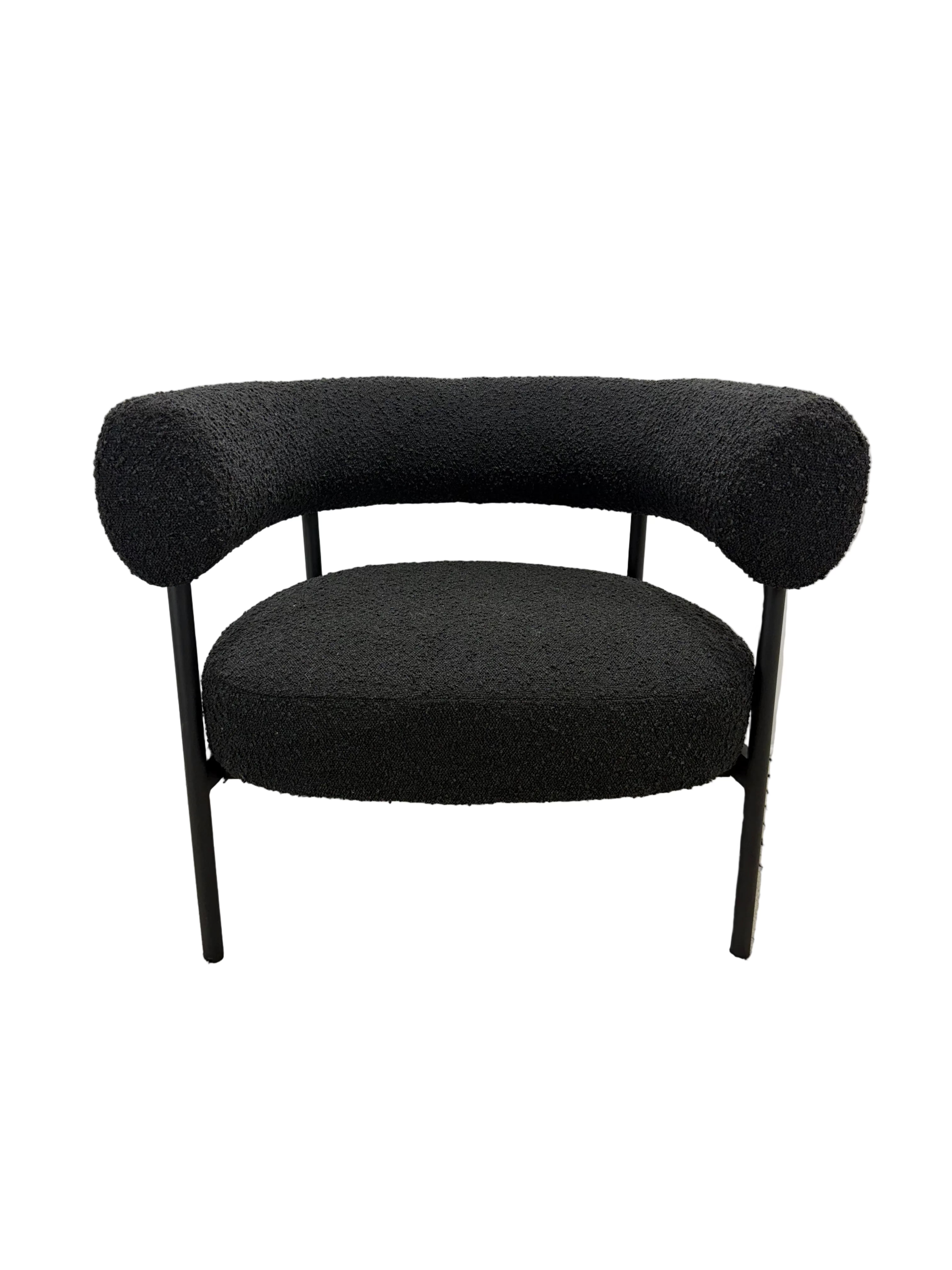 Adairs Milroy Grey Boucle 1 Seater Chair