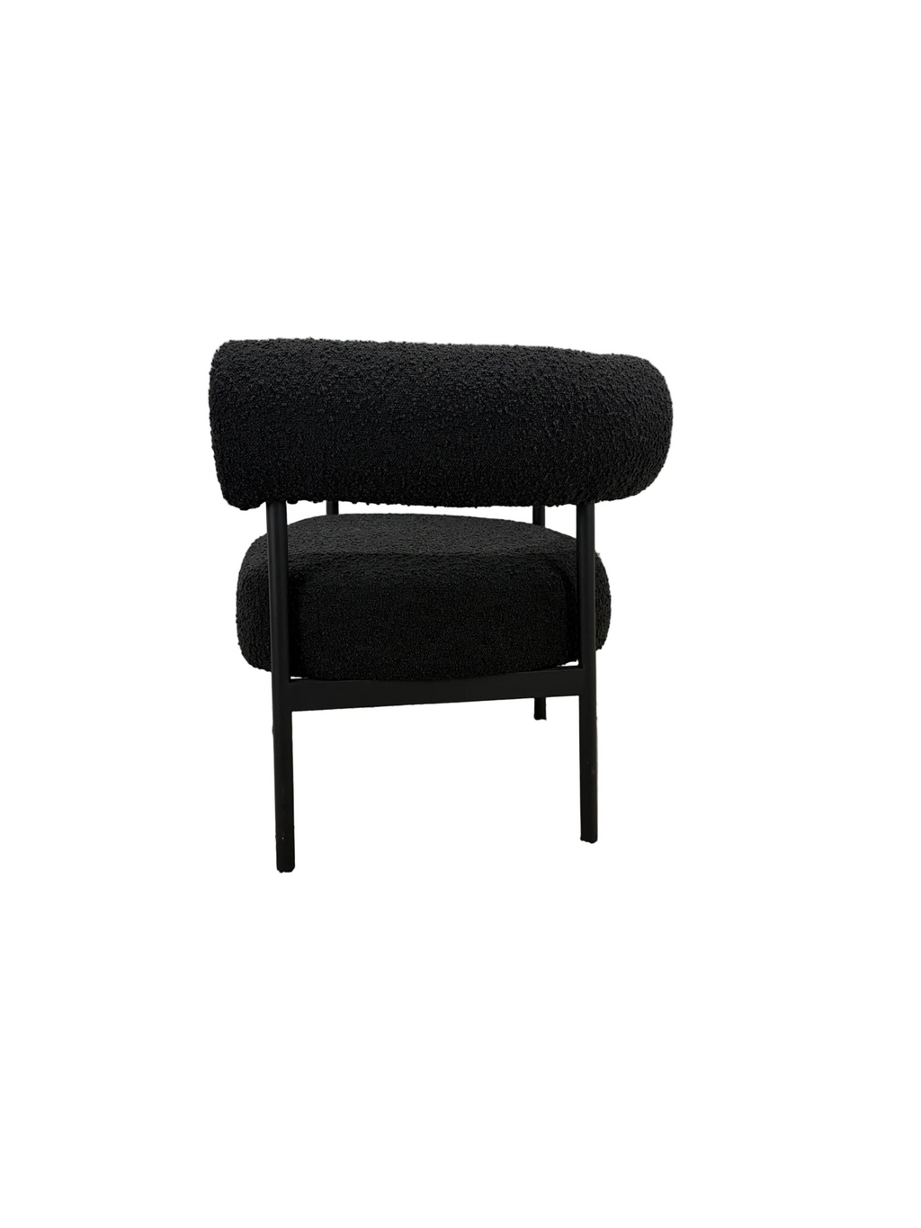 Adairs Milroy Grey Boucle 1 Seater Chair