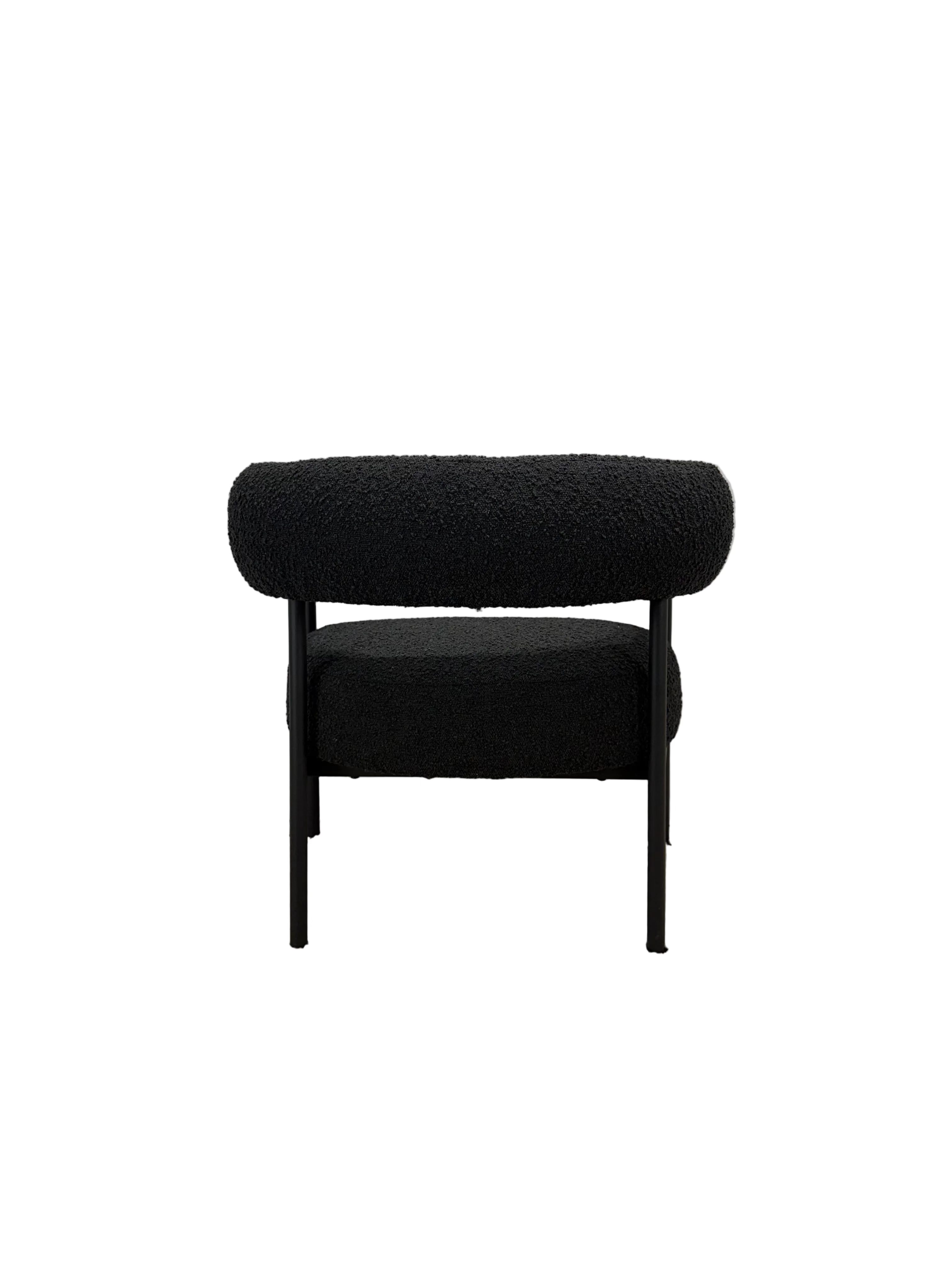 Adairs Milroy Grey Boucle 1 Seater Chair