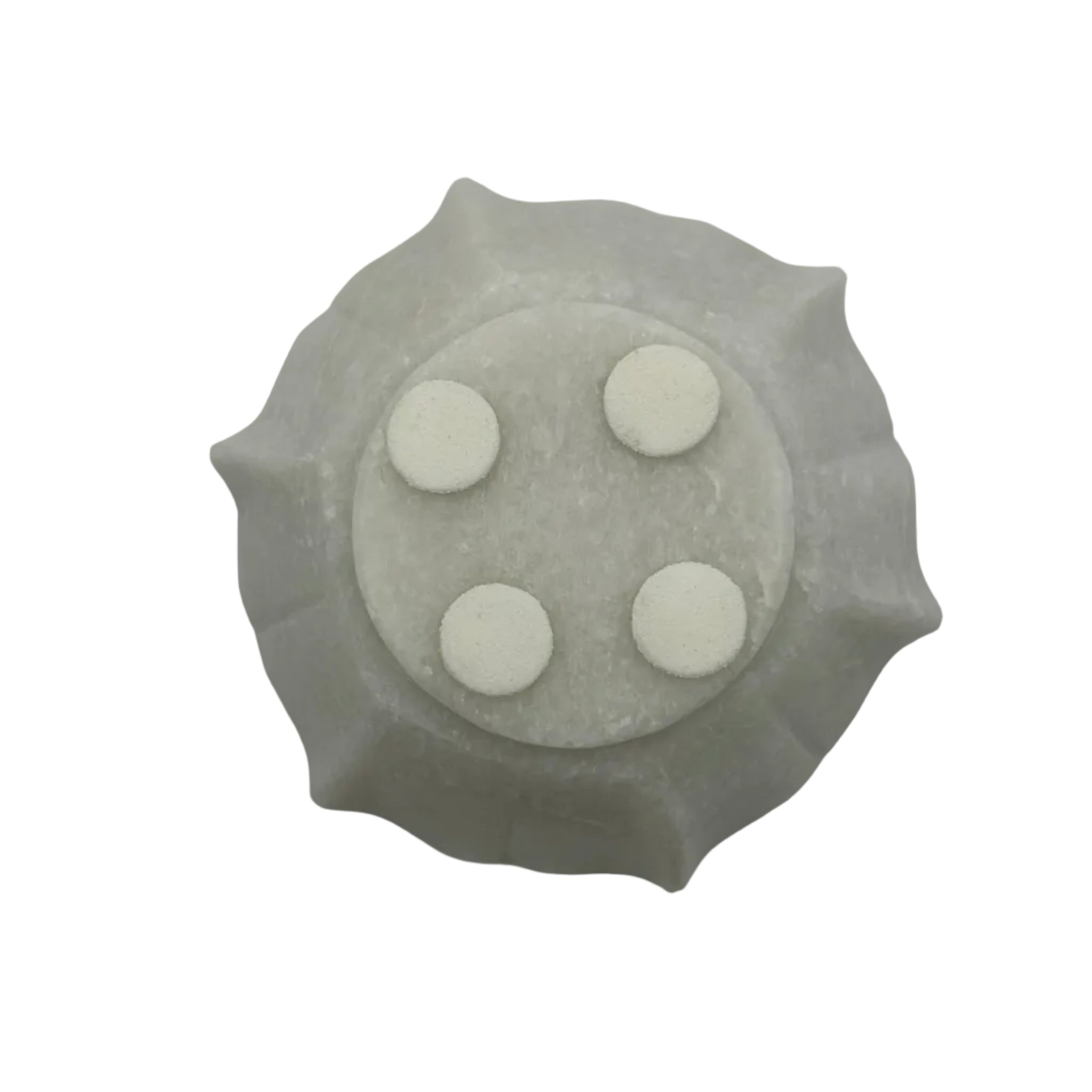 Scalloped White Marble Small Ramekin