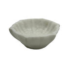 Scalloped White Marble Small Ramekin
