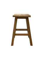 Timber Rectangular Stool with A-Frame Legs