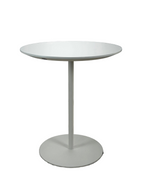White Round Pedestal Side Table