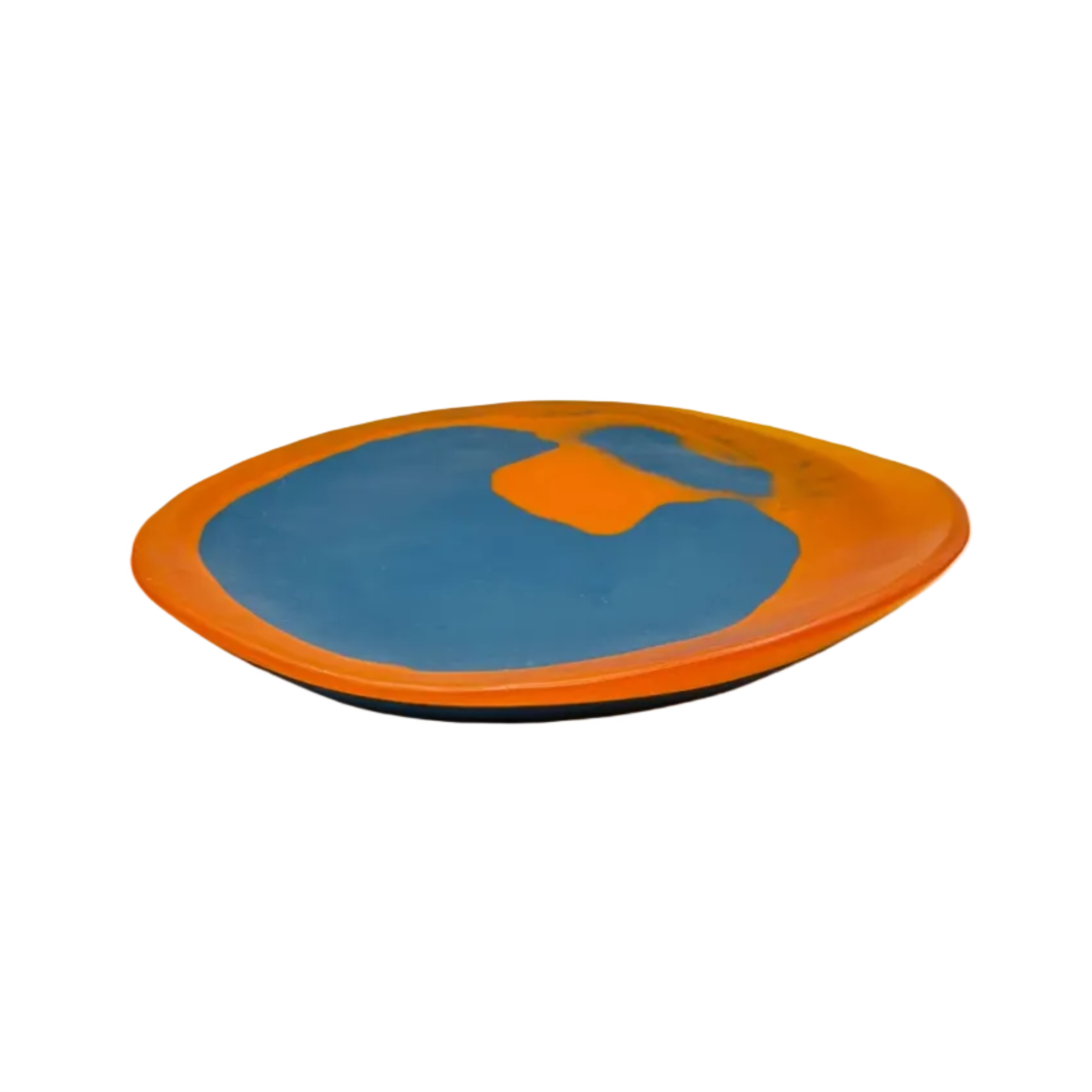 Orange & Teal Resin Platter