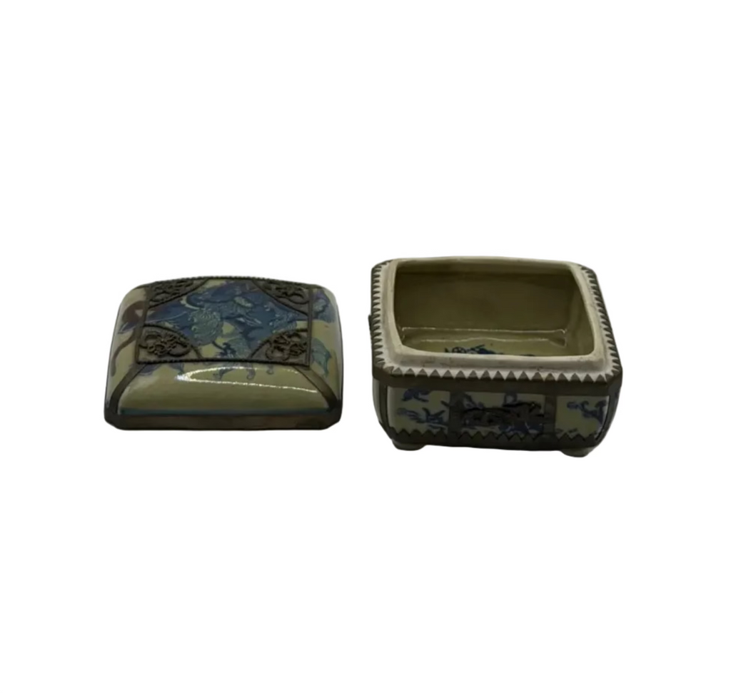 Vintage Chinese Porcelain Lidded Box