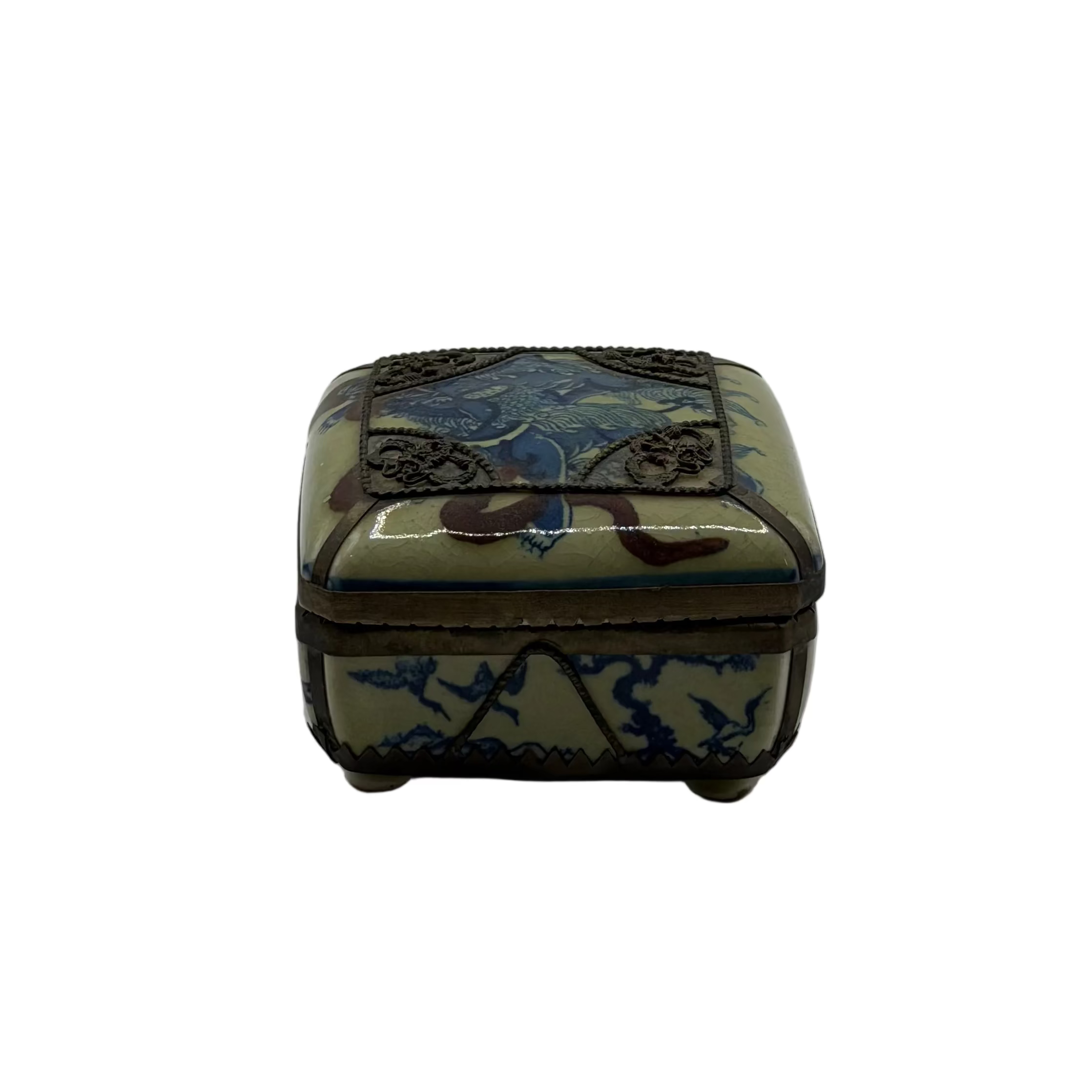 Vintage Chinese Porcelain Lidded Box