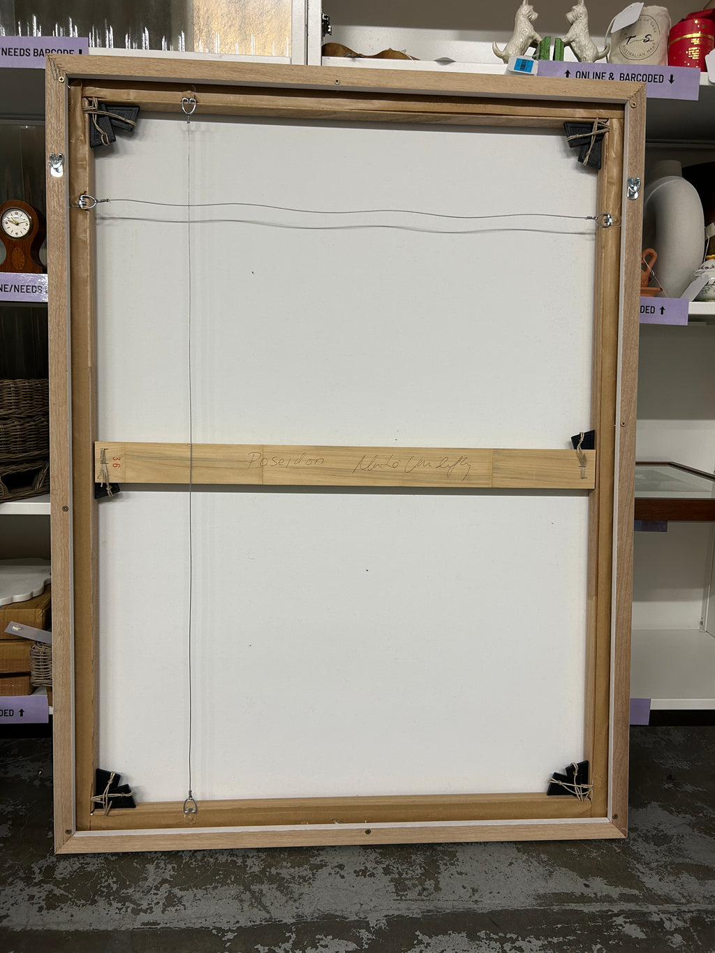 Poseidon I and II Framed Resin Artwork