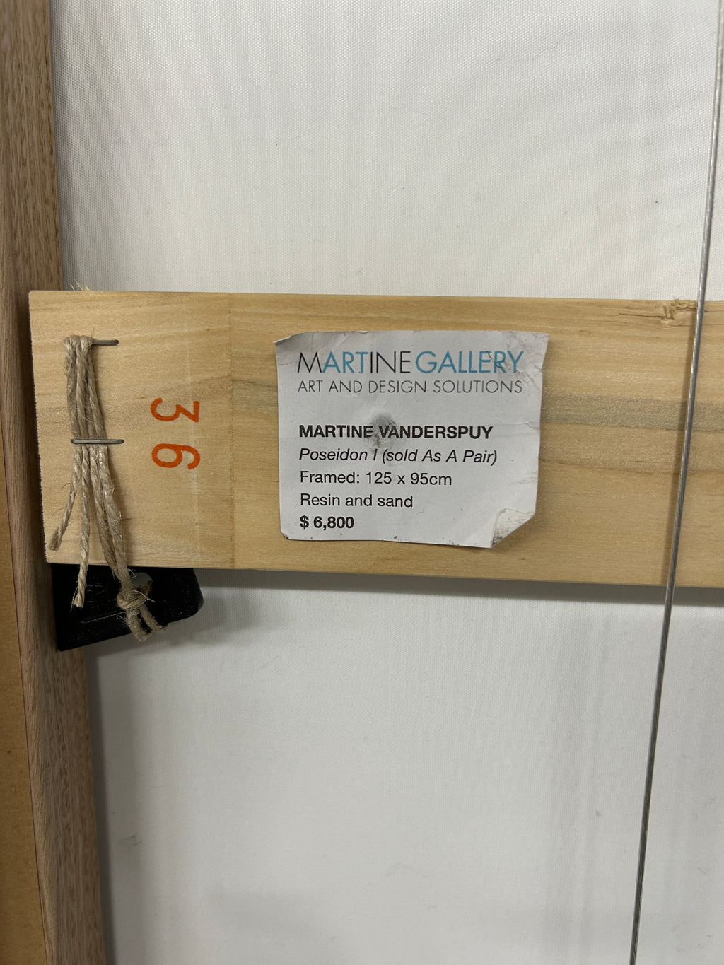 Poseidon I and II Framed Resin Artwork