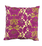 Magenta Bloom Botanical Silk Cushion