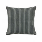 Charcoal Striped Textured Cushion