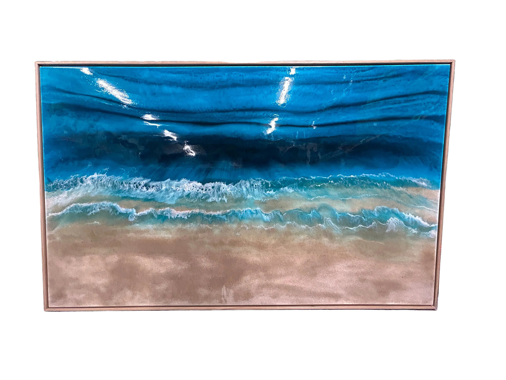 Surfing The Dream Framed Resin Artwork