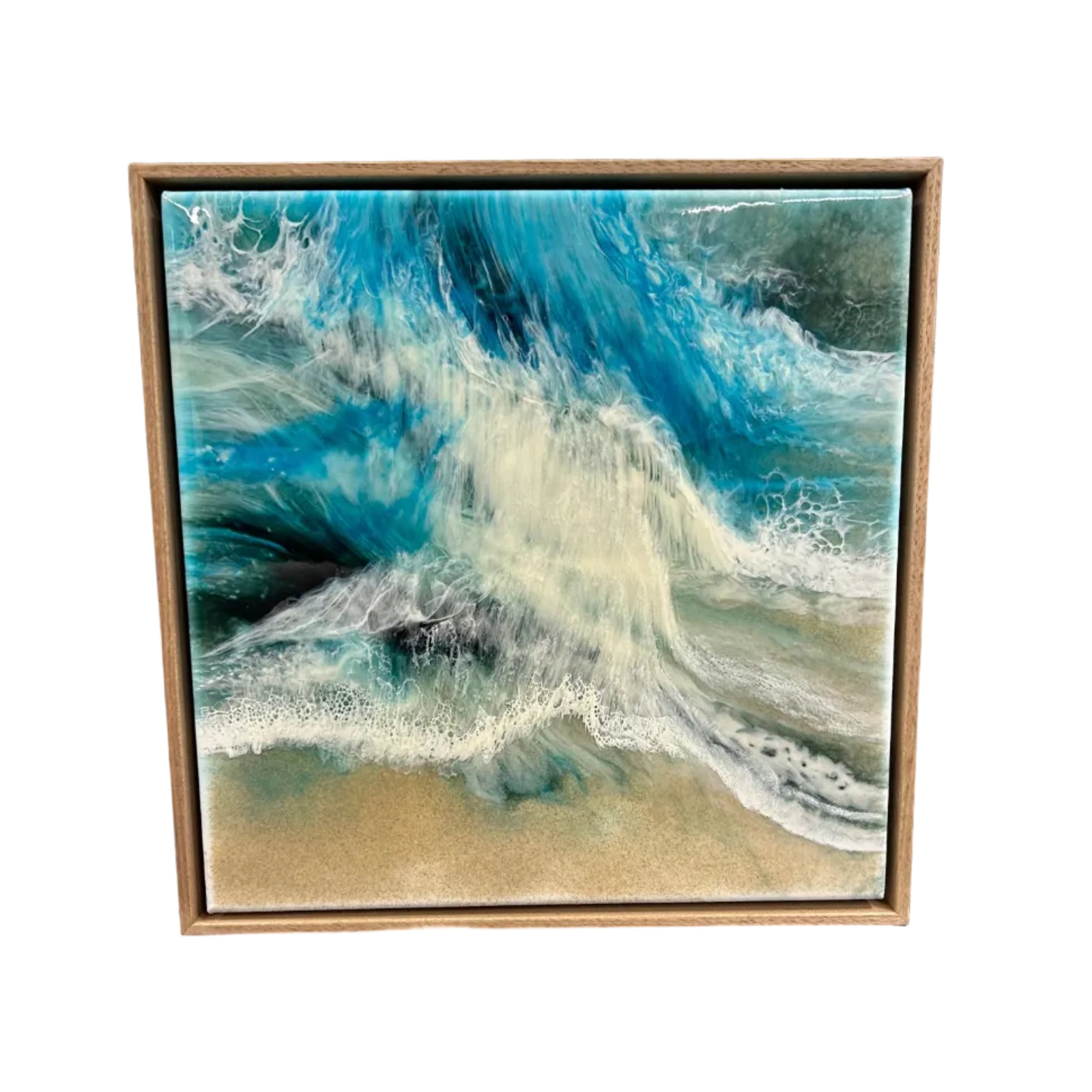 Riptide Small Framed Resin Artwork