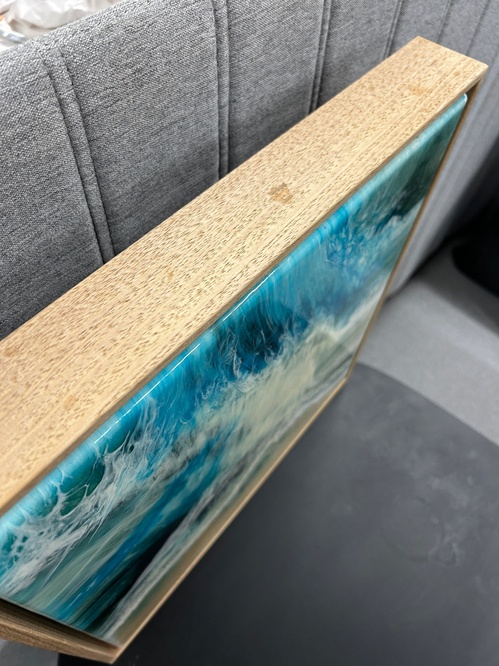 Riptide Small Framed Resin Artwork