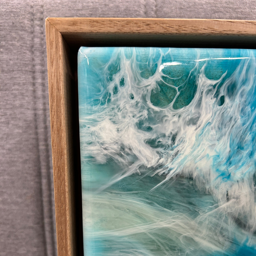 Riptide Small Framed Resin Artwork
