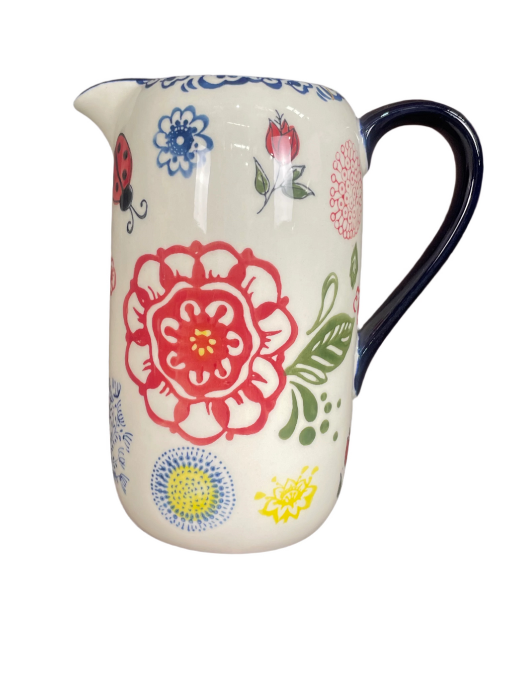 Floral Ceramic Pitcher