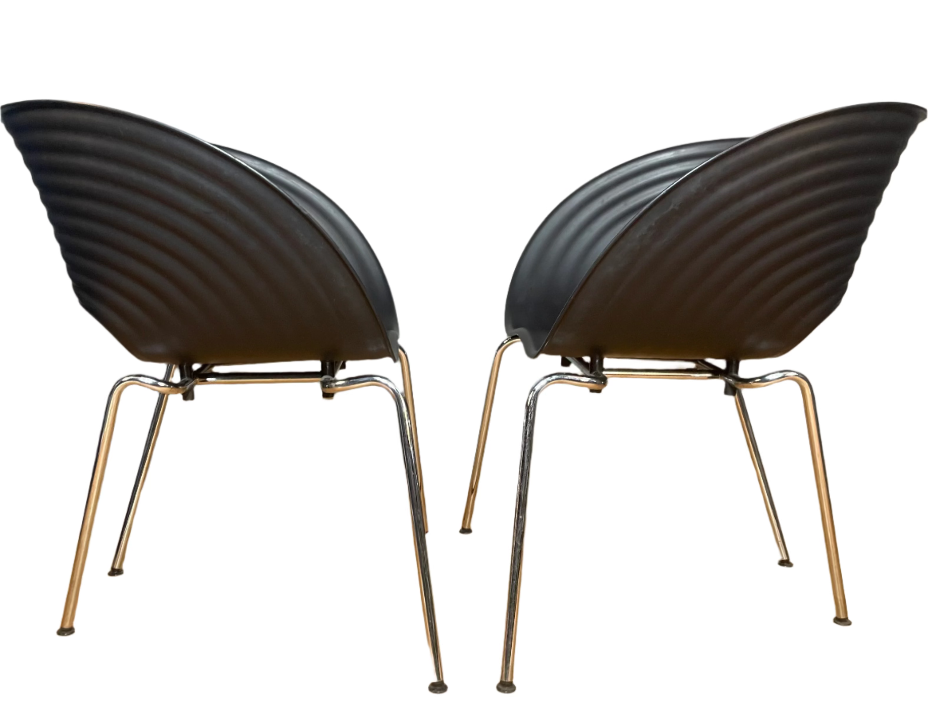 Tom Vac Chairs in Black by Ron Arad, Vitra