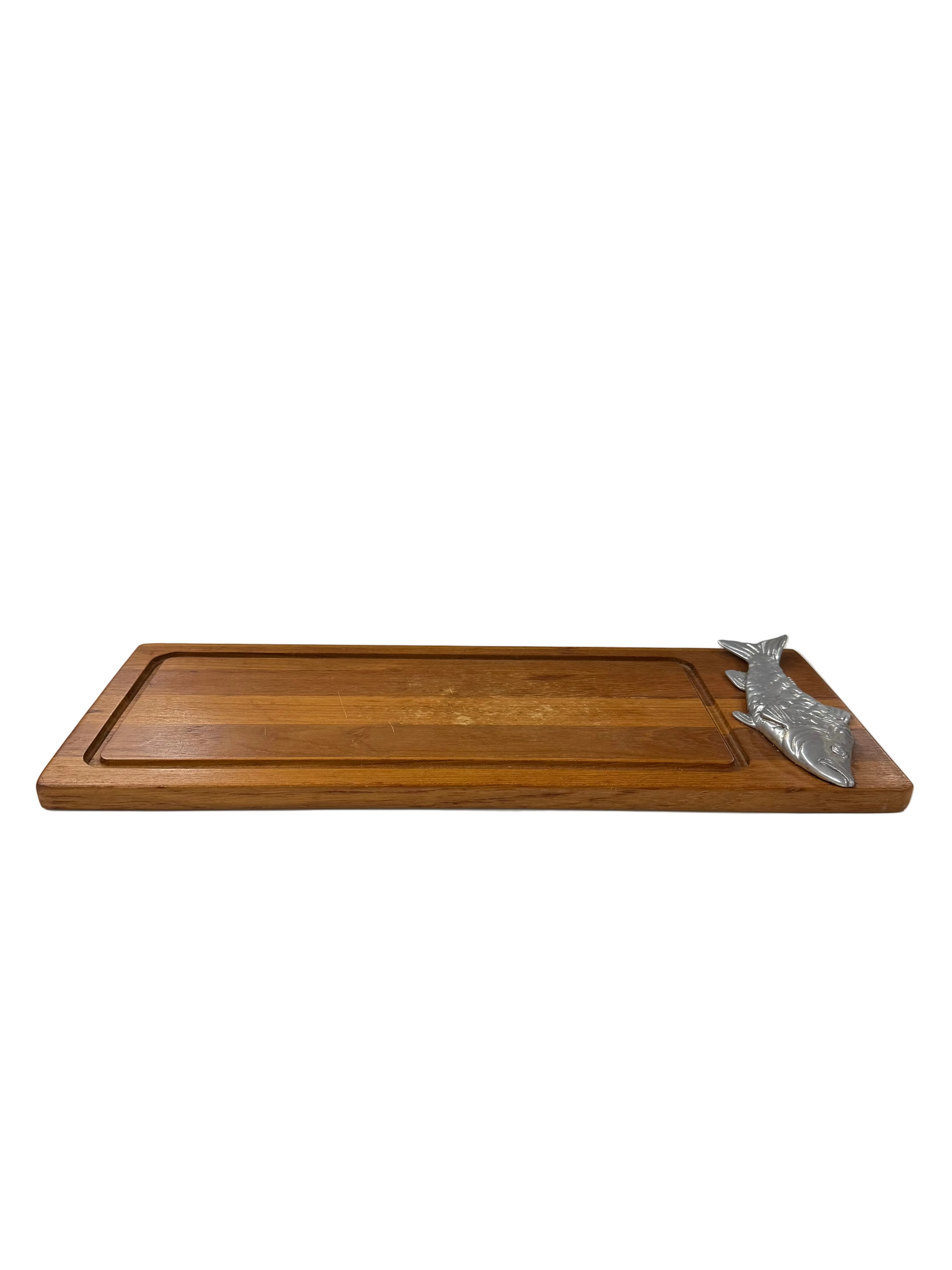Wooden Board with Fish
