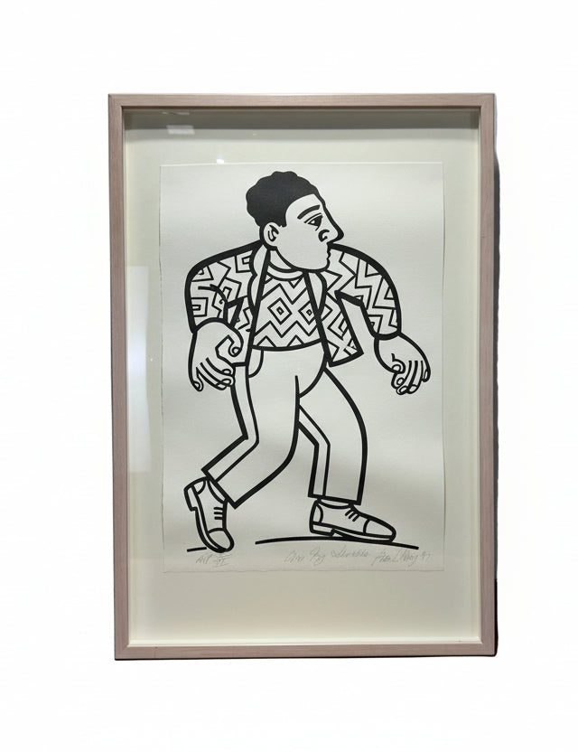 Framed Black And White Artwork by Euan Heng