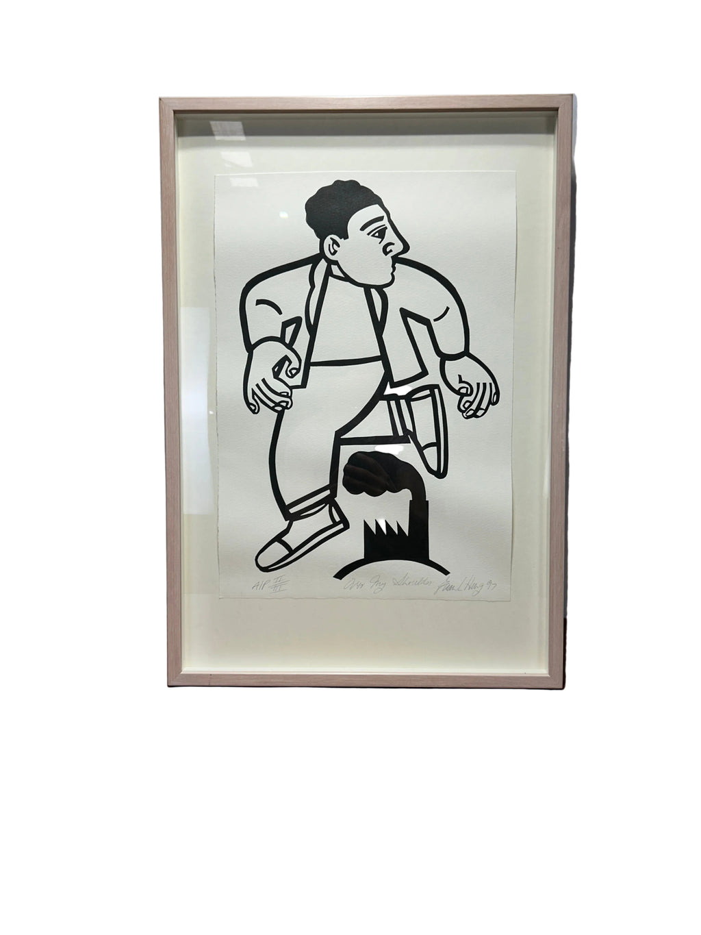 Framed Black And White Artwork by Euan Heng