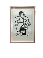 Framed Black And White Artwork by Euan Heng