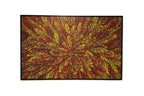 Bush Medicine Leaves I Framed Acrylic On Canvas by Julie Ann Pepperill - Aboriginal Art