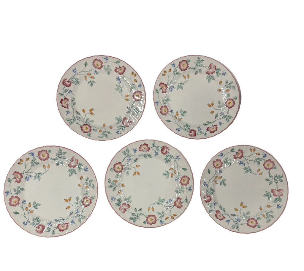 Churchill Floral Plates Set of 5