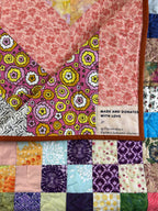 Small Handmade Colourful Patchwork Quilt