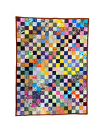 Small Handmade Colourful Patchwork Quilt