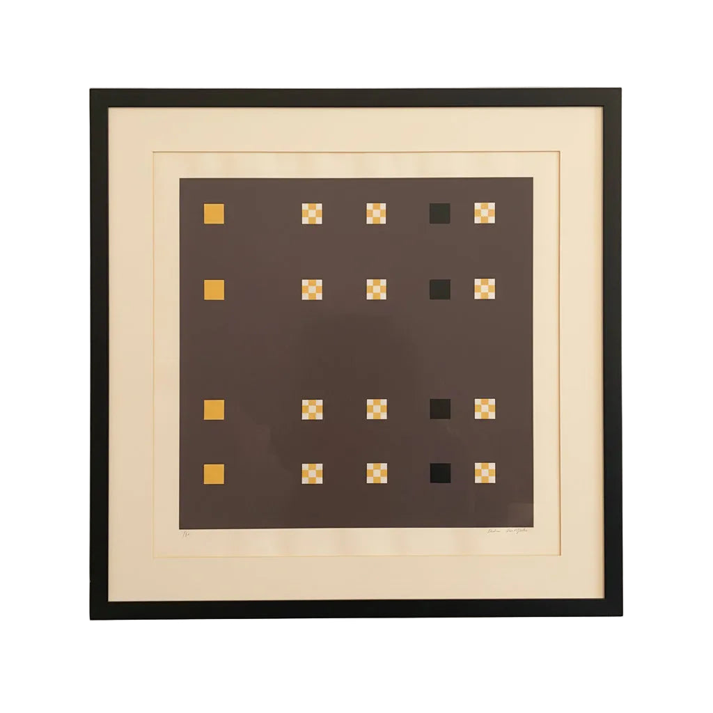 Untitled Geometric Composition in Purple Artwork by Andrew Christofides