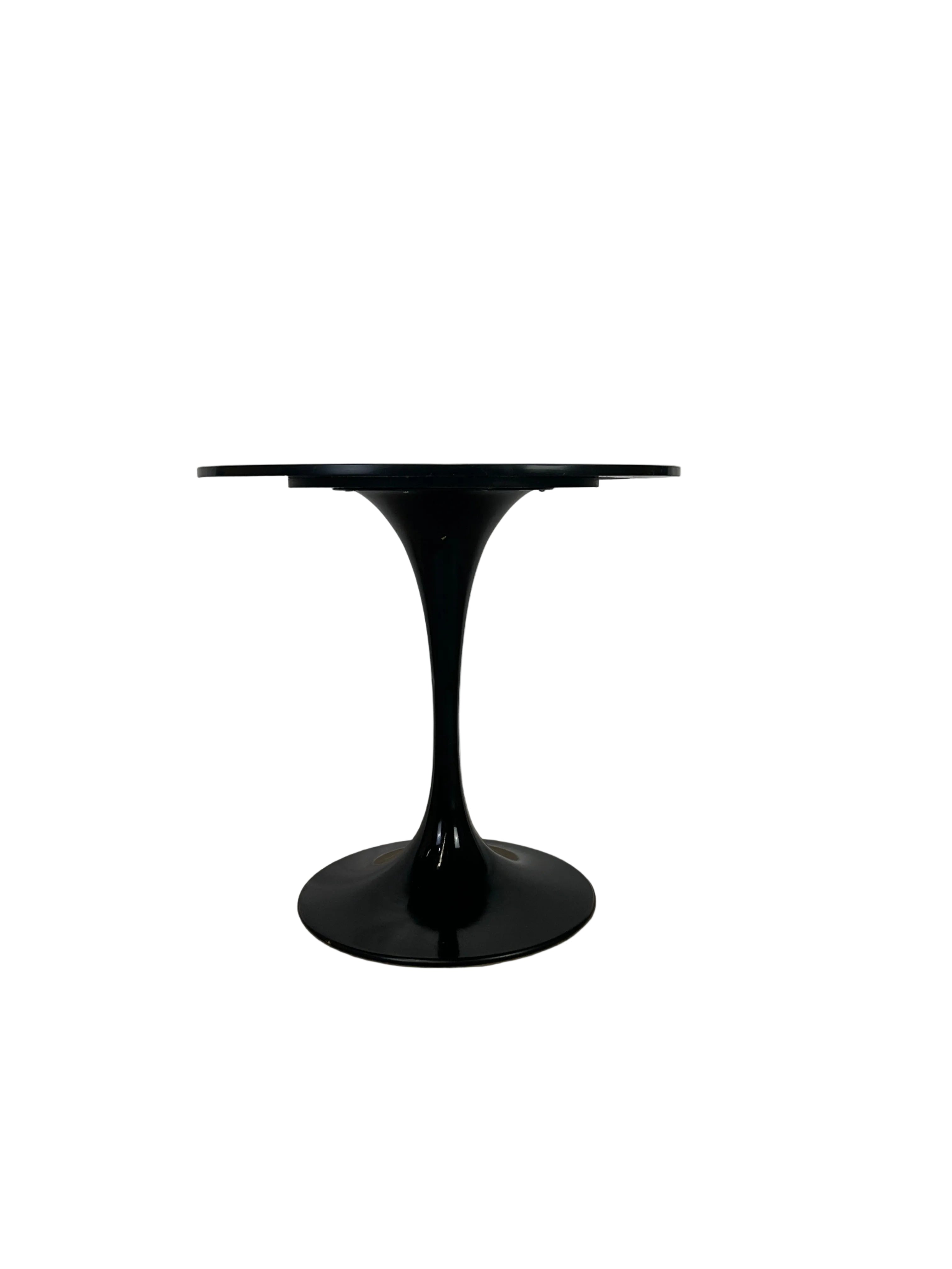 Black Round Tulip Table