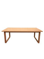 Oak Ski-Leg Dining Table