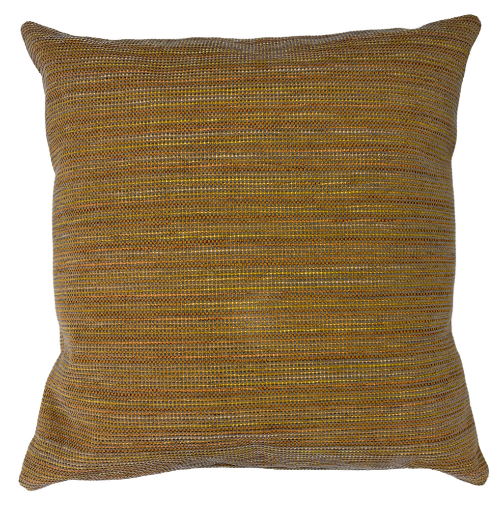 Gold Multi Striped Throw Cushion