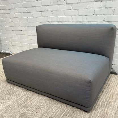 Connect Soft Modular Sofa - Centre (E) Module (Grey Blue), Muuto