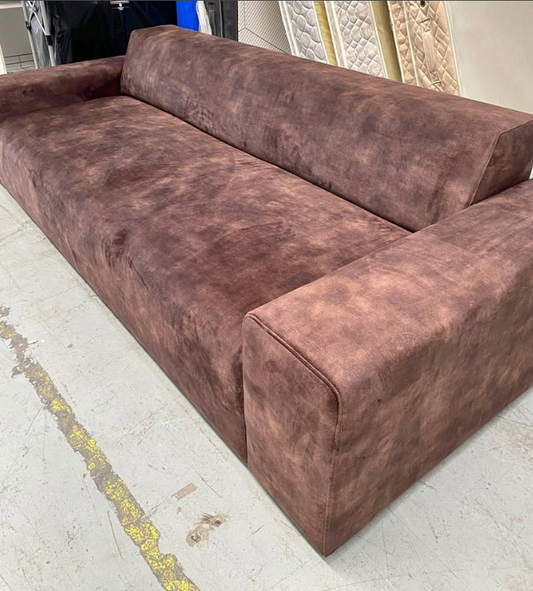 Sofa 240cm Long - Espresso Micro Fibre
