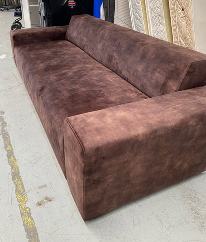 Sofa 240cm Long - Espresso Micro Fibre