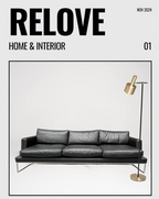 3.5 Seater Lounge - Lounge Designer Furniture - Black Leather