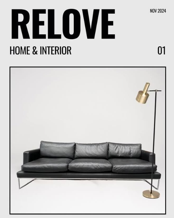3.5 Seater Lounge - Lounge Designer Furniture - Black Leather
