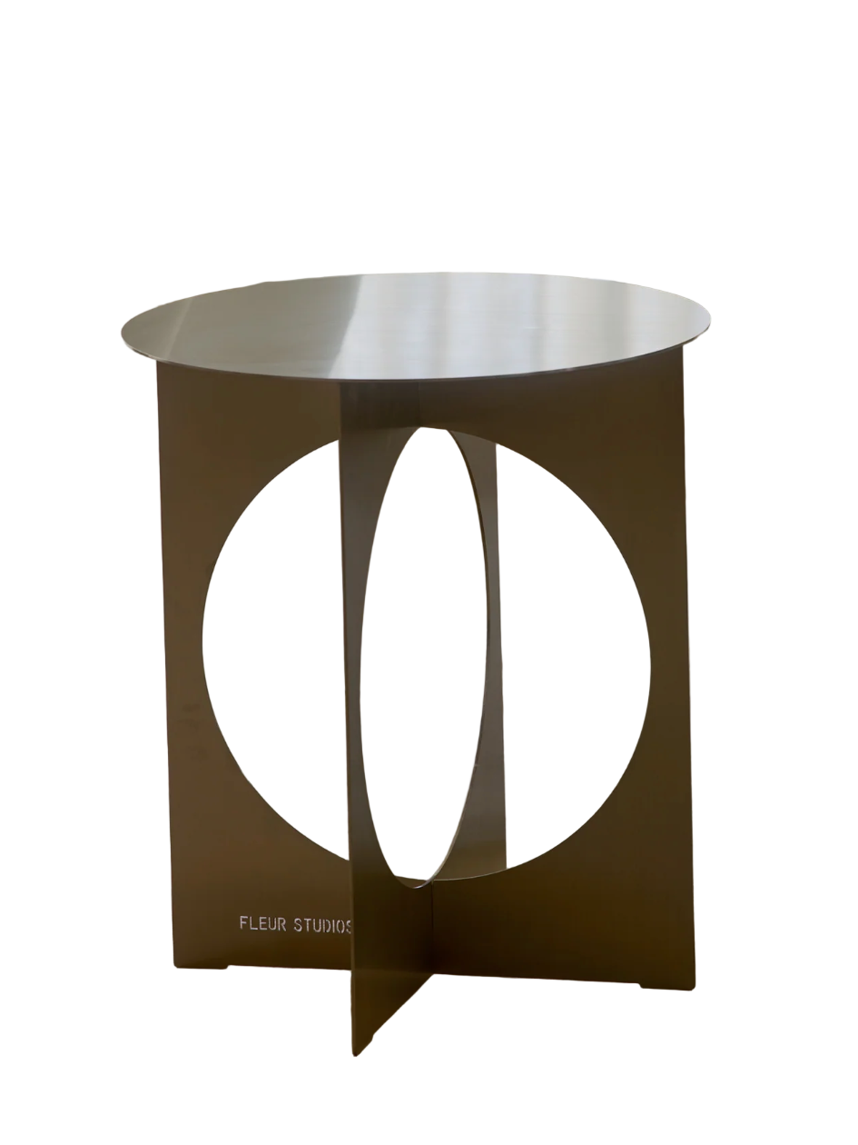 Gift Guide Fleur Studio Palermo Stainless Steel Side Table