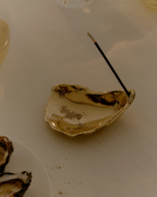 Gift Guide Corey Oyster Incense Holder Brass