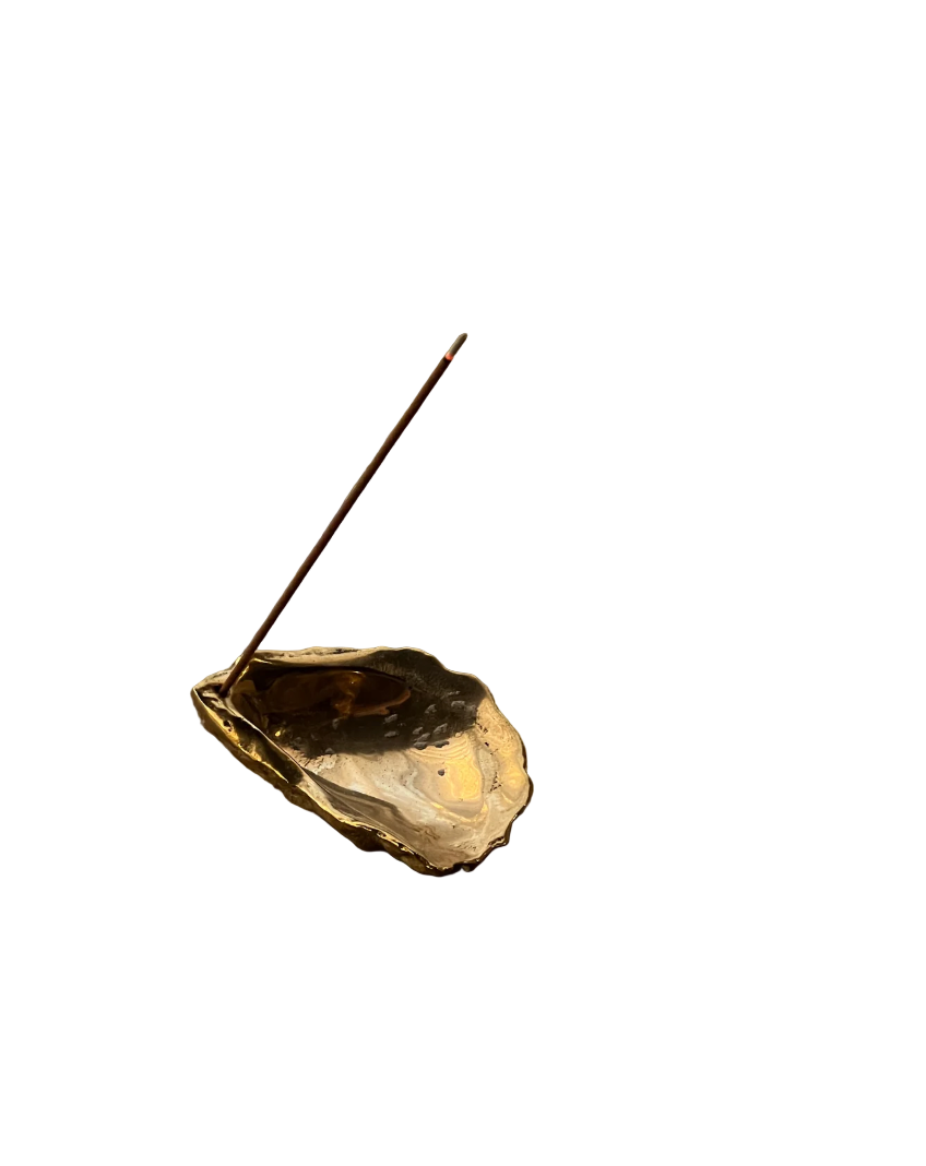 Gift Guide Corey Oyster Incense Holder Brass